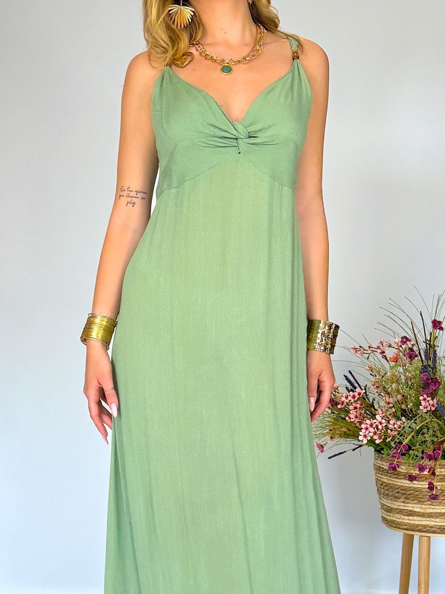 Vestido Mica verde Makiara