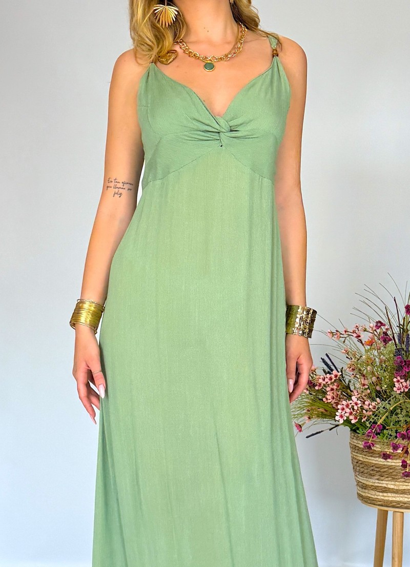 Vestido Mica verde Makiara