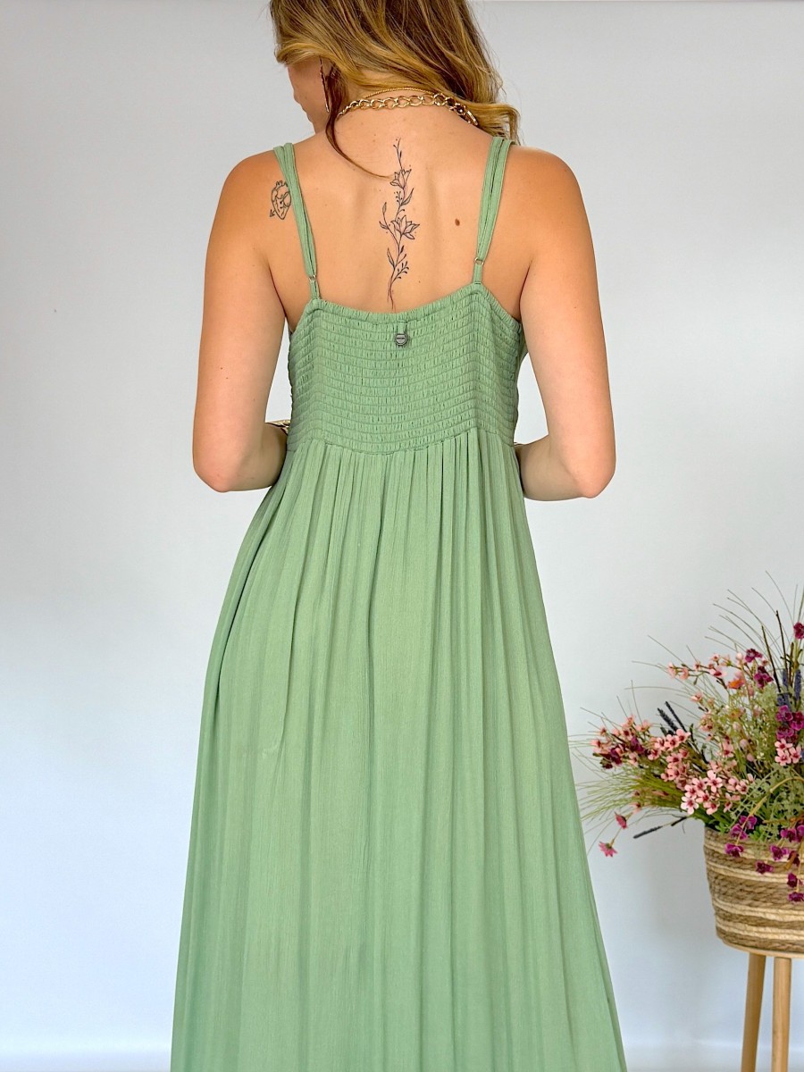 Vestido Mica verde Makiara