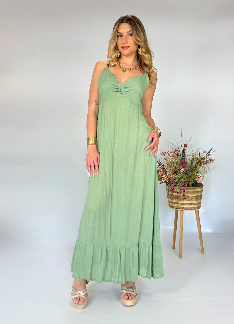 Vestido Mica verde Makiara
