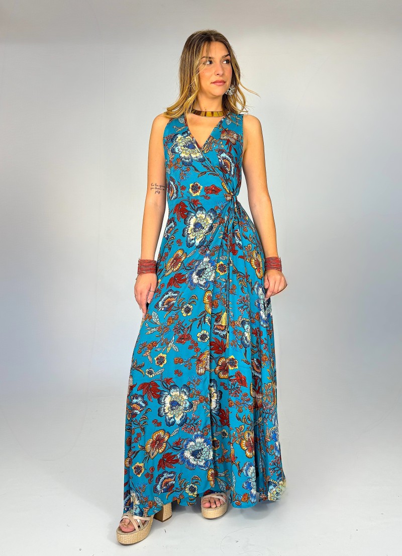 Vestido Adara azul Trilce