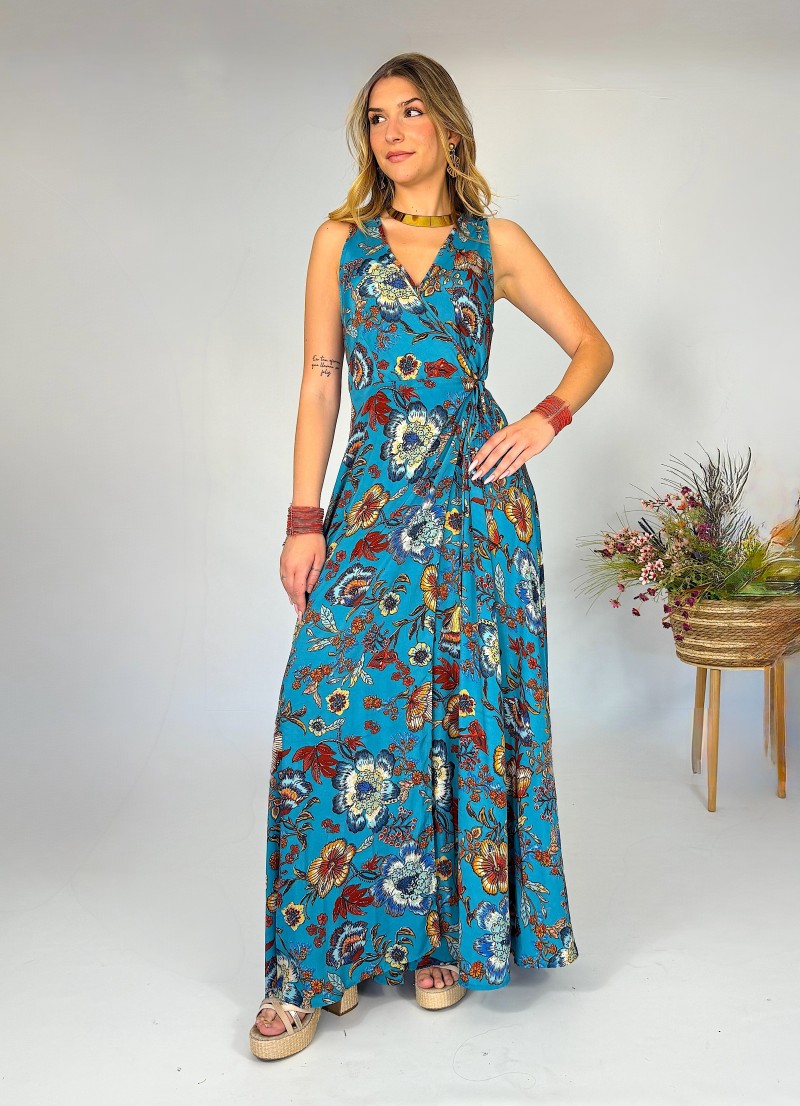 Vestido Adara azul Trilce