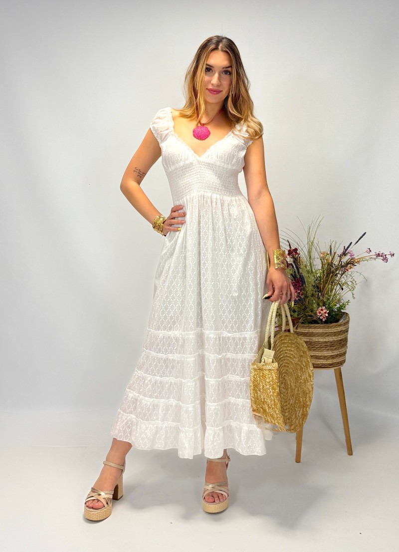 Vestido June blanco Makiara