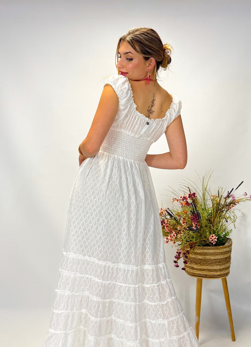 Vestido June blanco Makiara