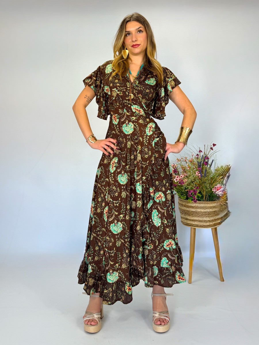 Vestido Sumy marron Trilce