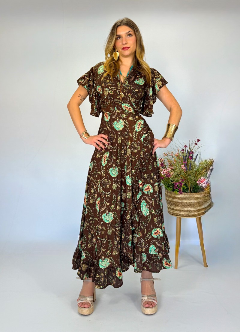 Vestido Sumy marron Trilce