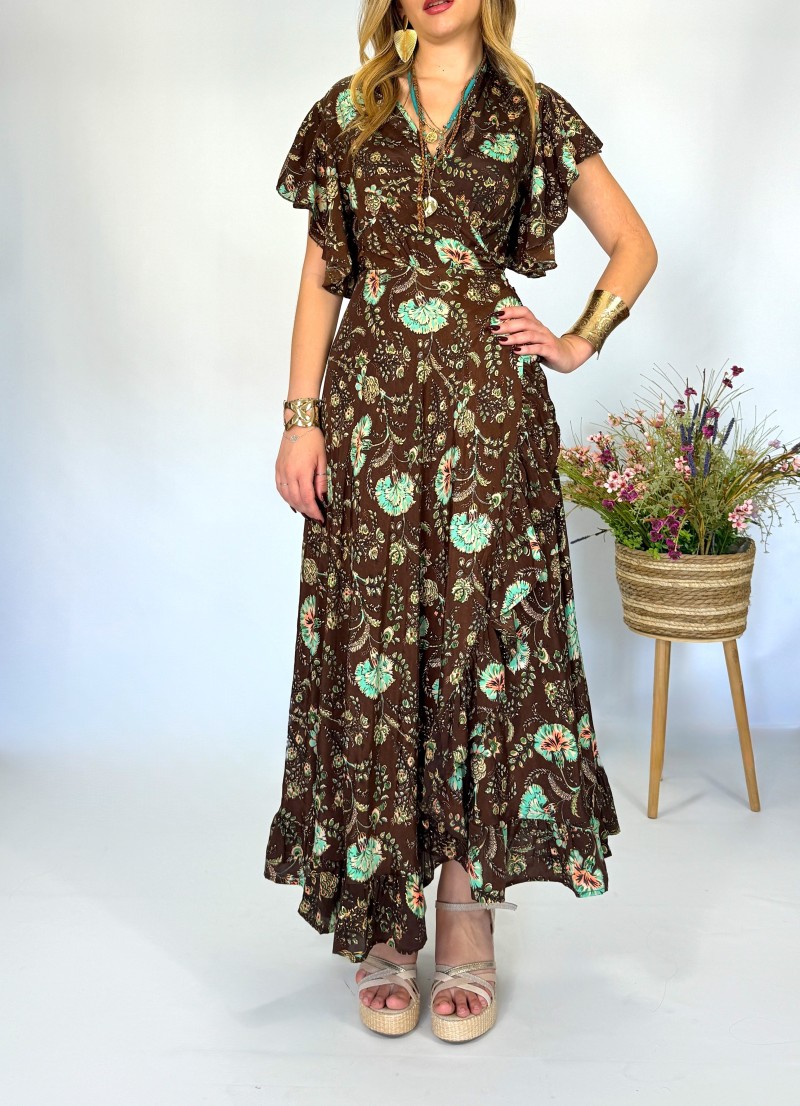 Vestido Sumy marron Trilce