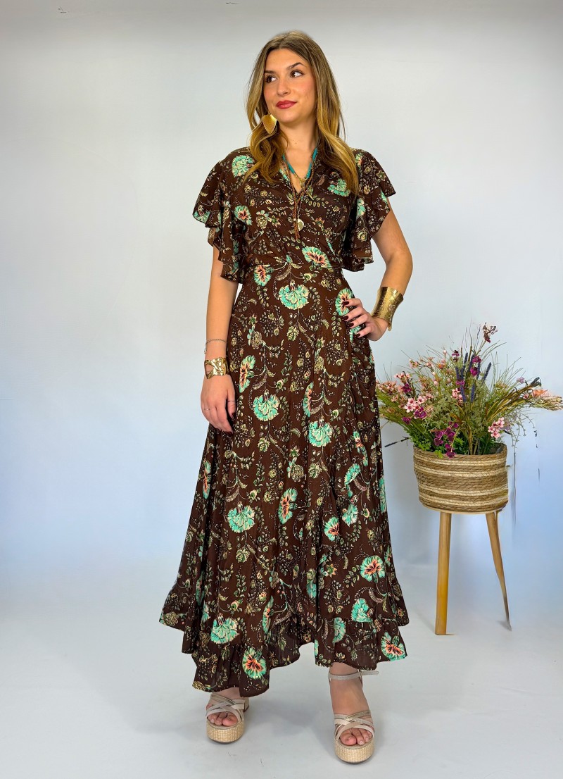 Vestido Sumy marron Trilce