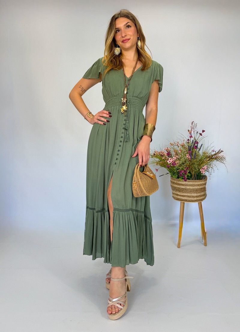 Vestido Olivia verde me&me