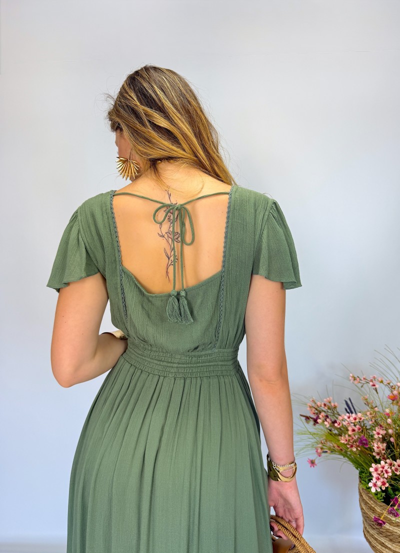 Vestido Olivia verde me&me
