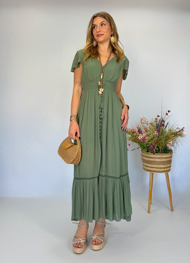 Vestido Olivia verde me&me