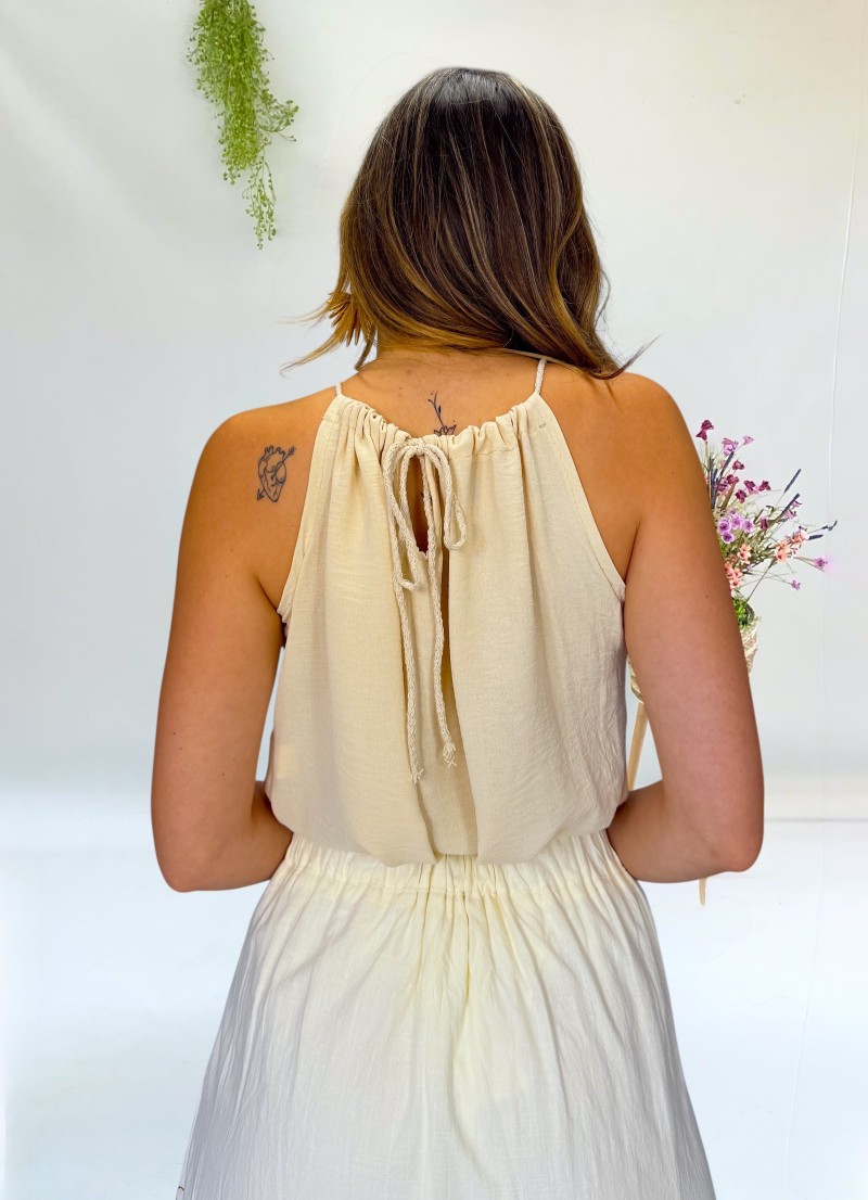 Blusa Piedras beige