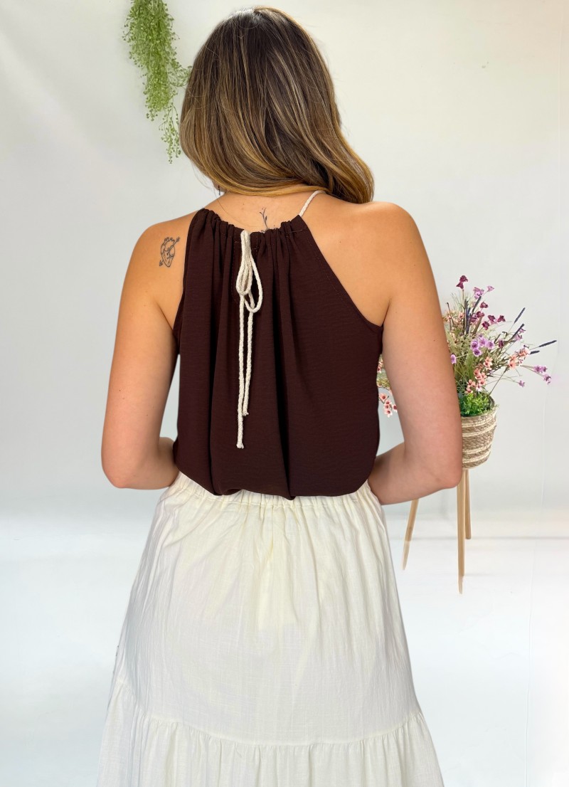 Blusa Piedras marrón