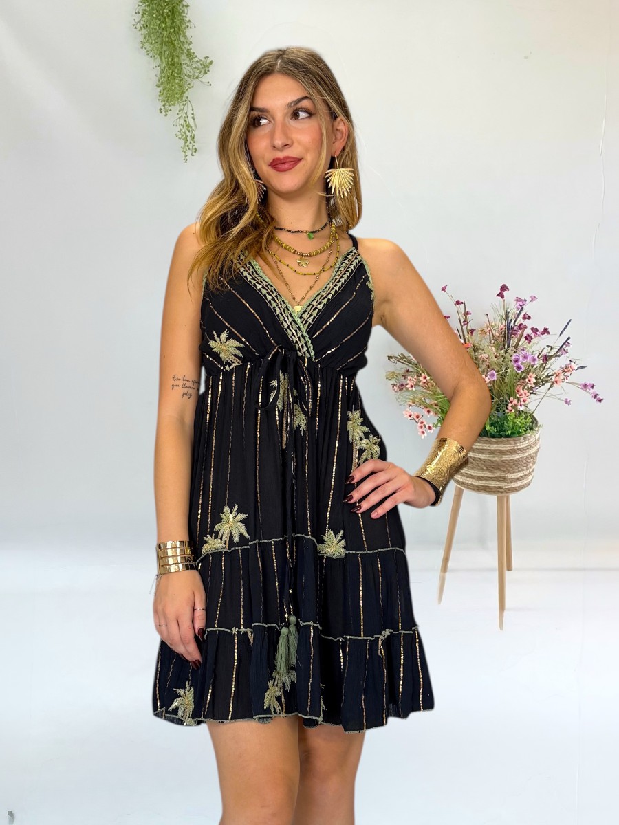 Vestido Aura bordado