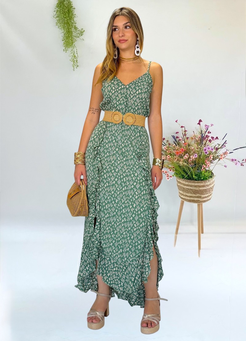 Vestido Sandra verde Trilce