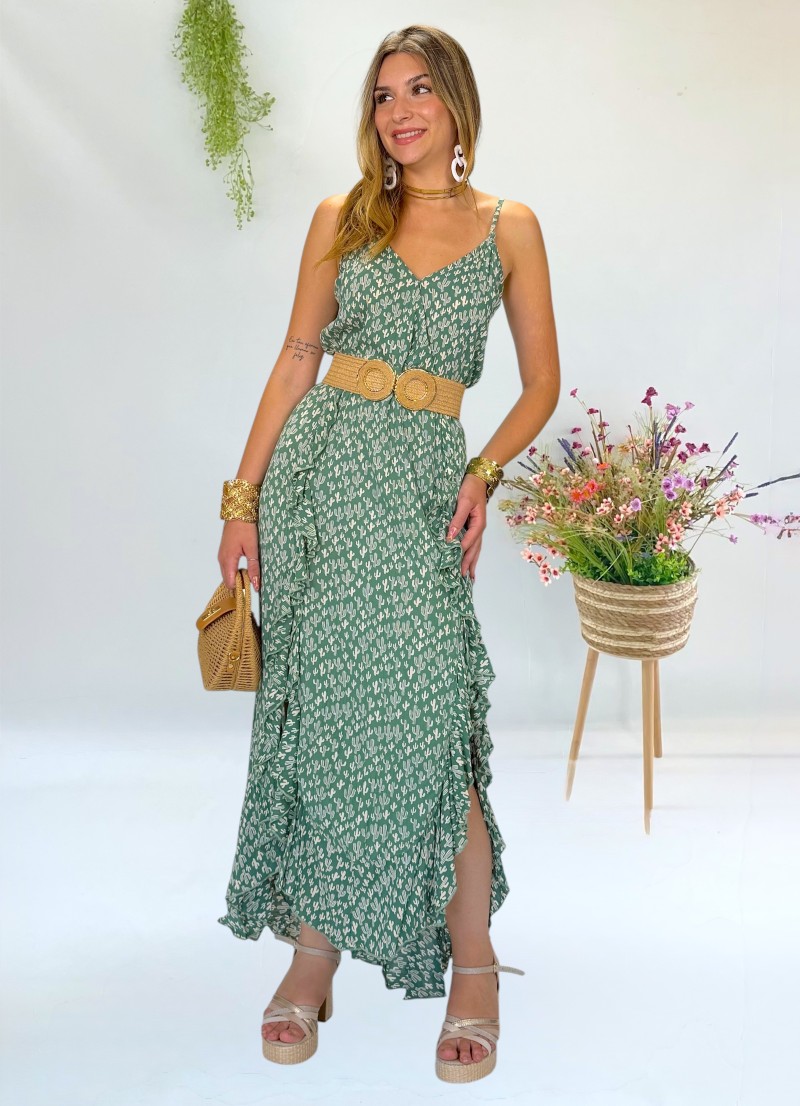 Vestido Sandra verde Trilce