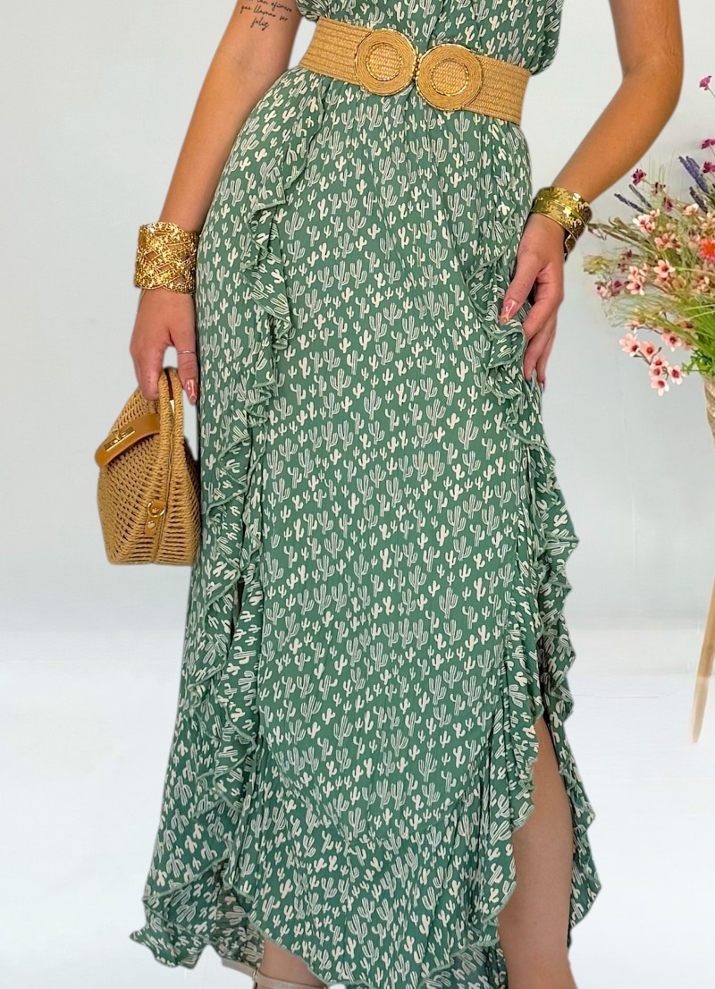 Vestido Sandra verde Trilce