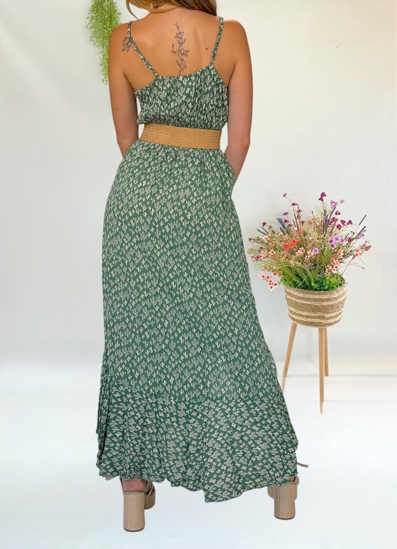 Vestido Sandra verde Trilce