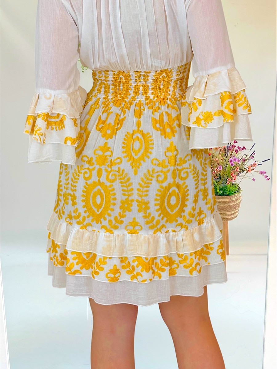 Vestido Iria blanco Trilce