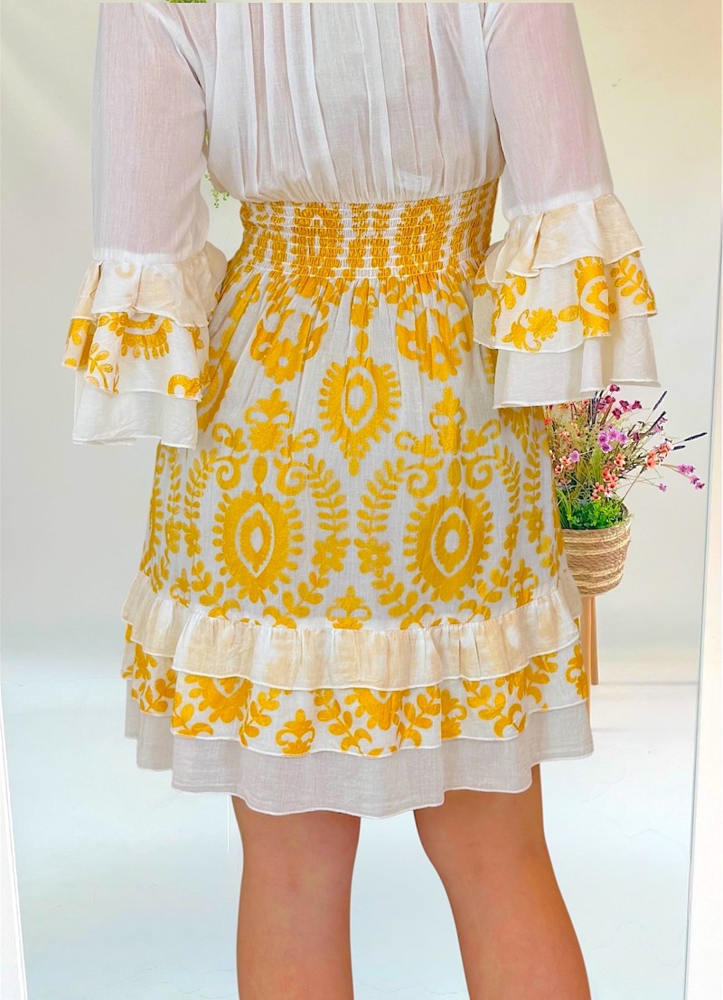 Vestido Iria blanco Trilce