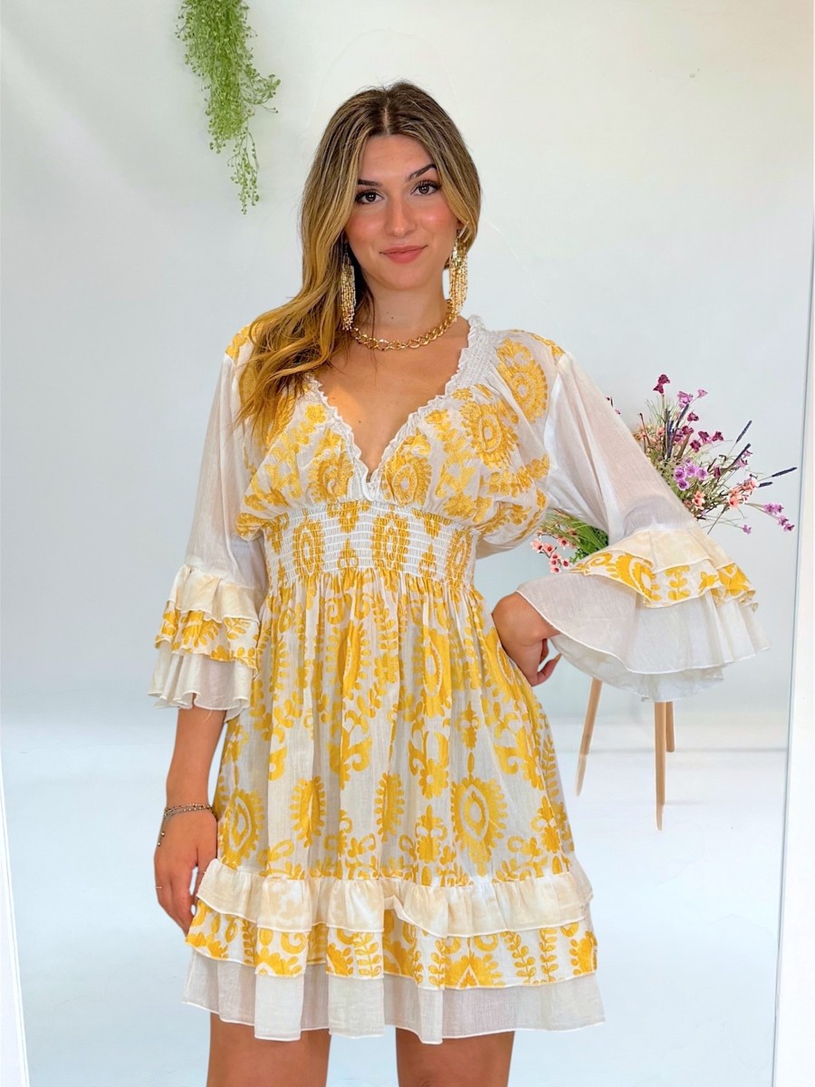 Vestido Iria blanco Trilce
