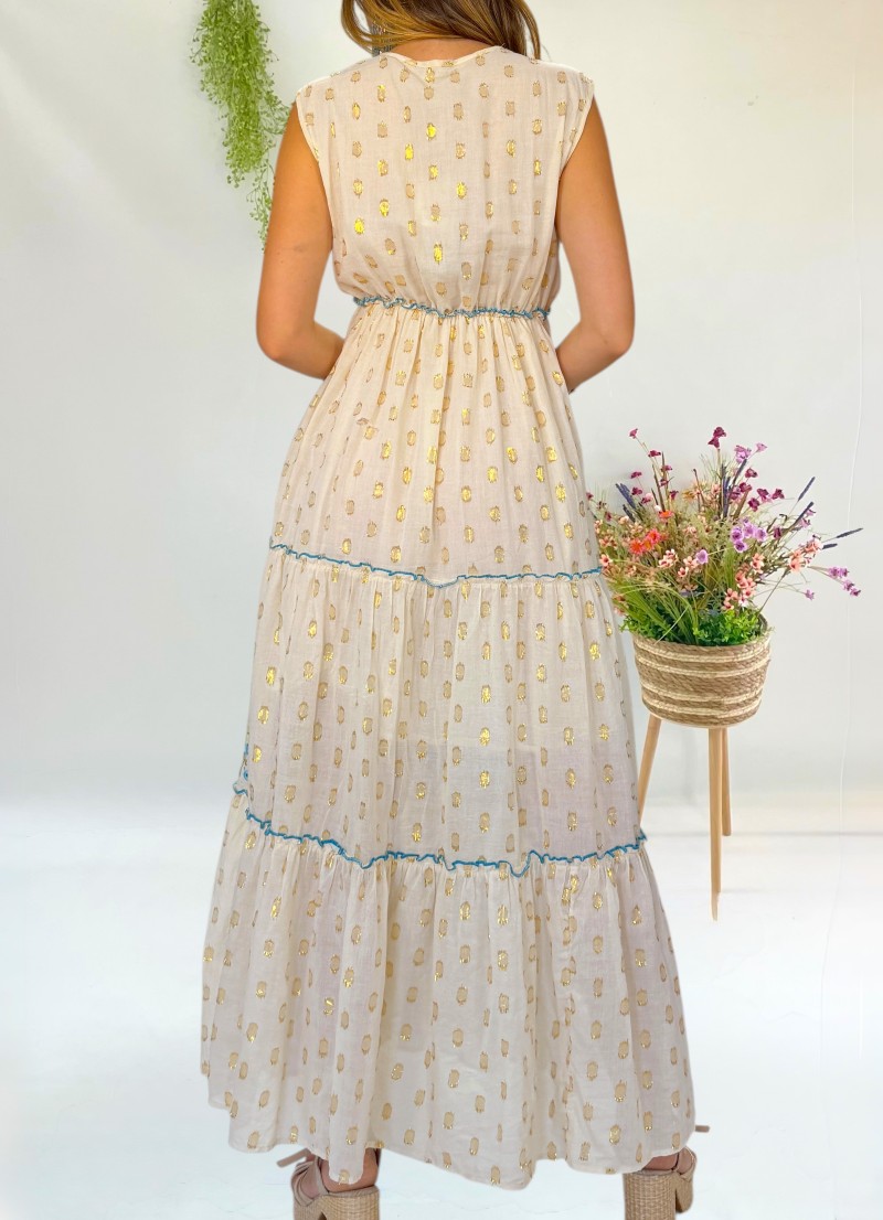 Vestido Palma bordado