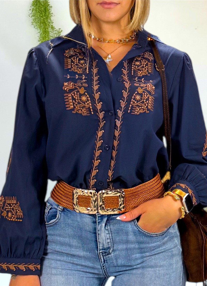 Blusa Alba azul marino
