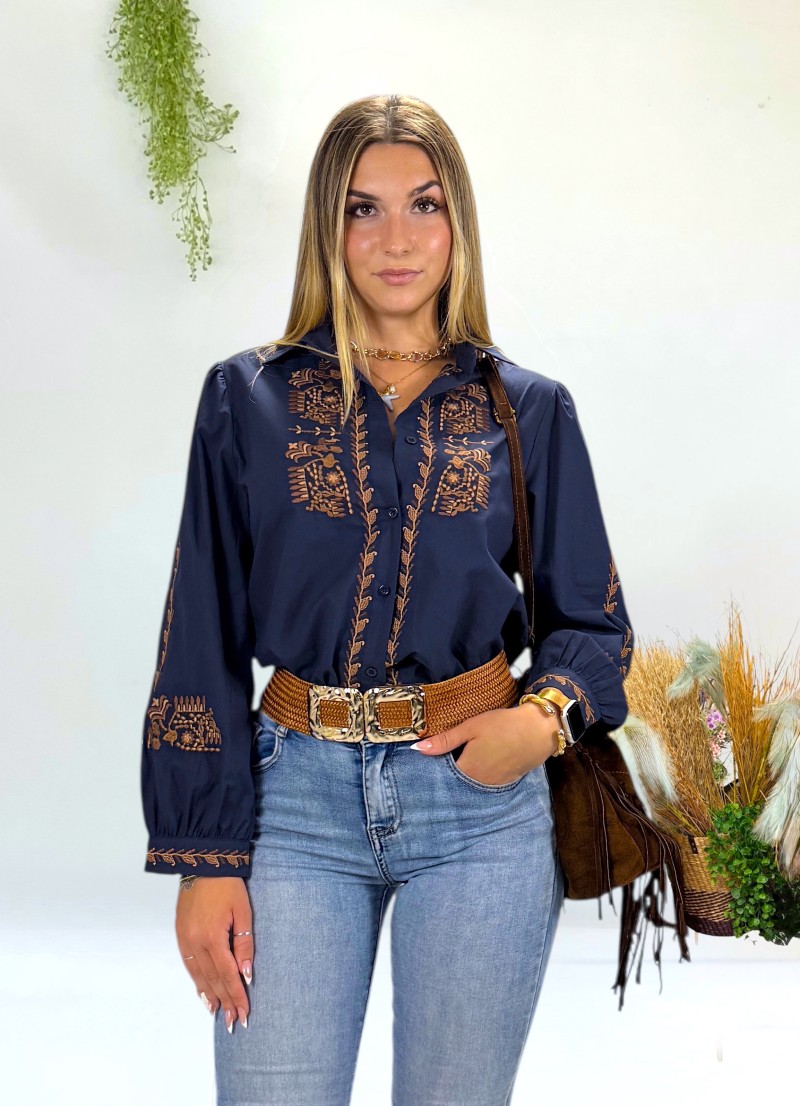 Blusa Alba azul marino