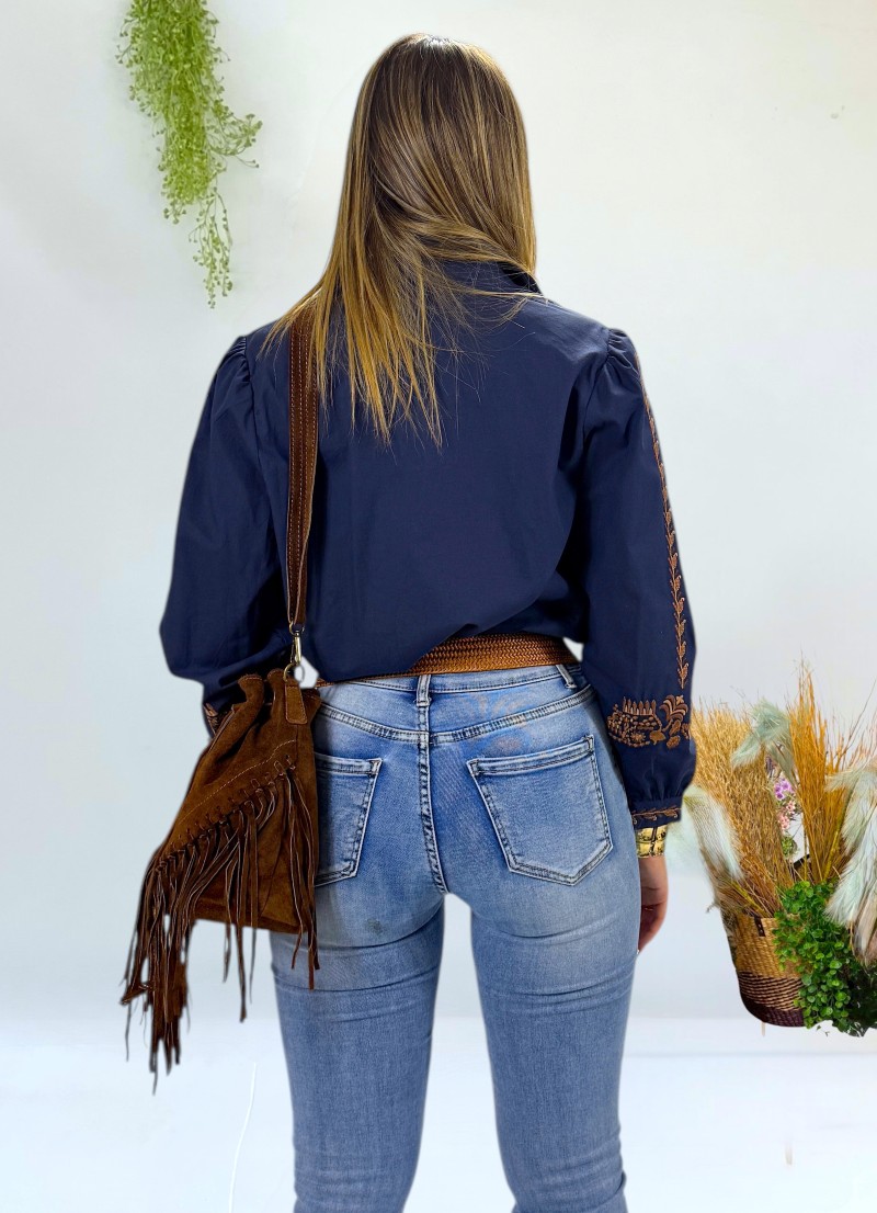Blusa Alba azul marino