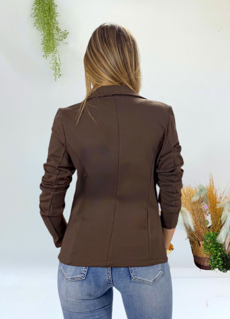 Chaqueta Valeria marron chocolate