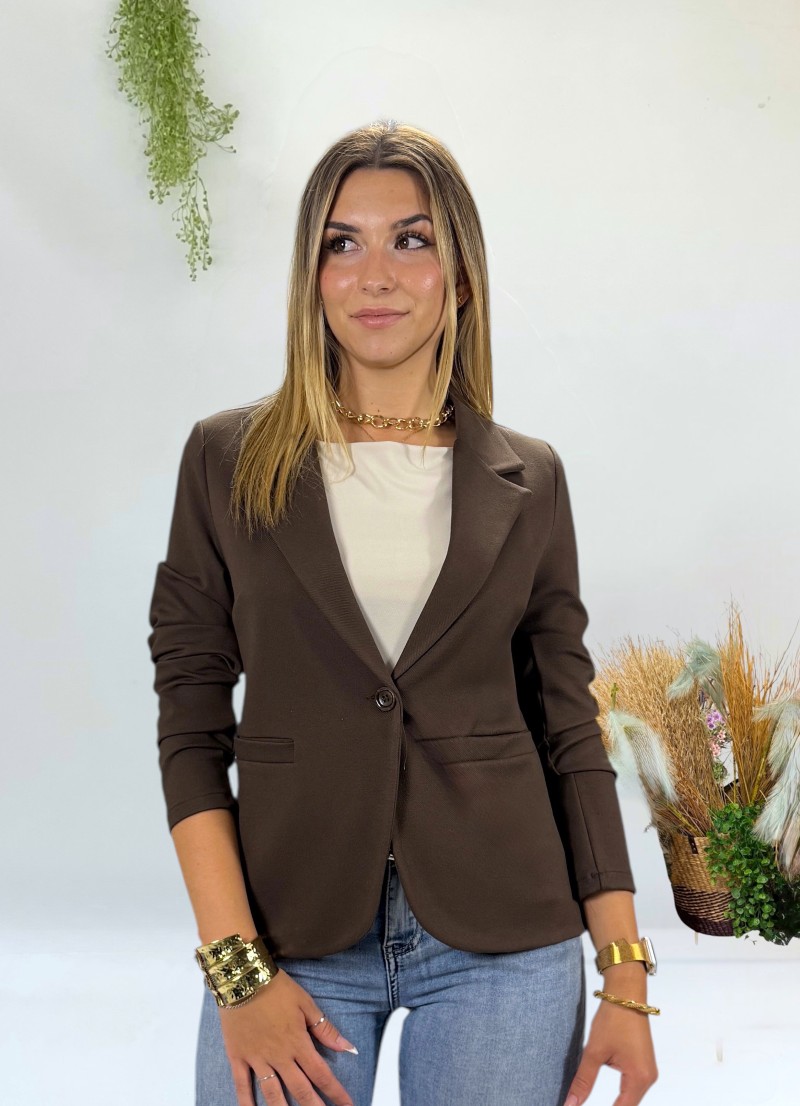Chaqueta Valeria marron chocolate