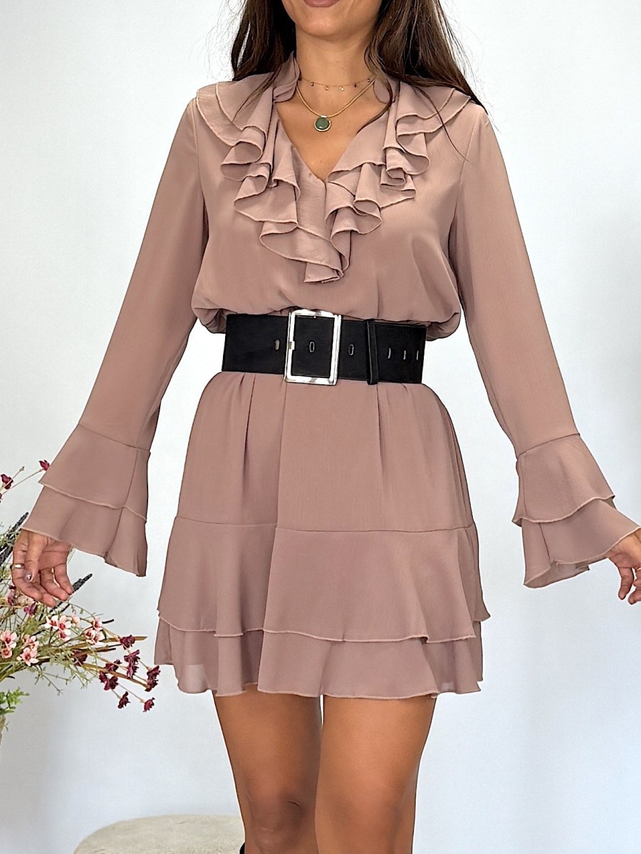 Vestido Noa taupe