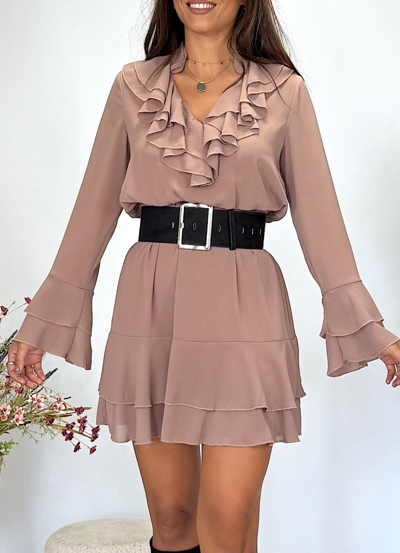 Vestido Noa taupe