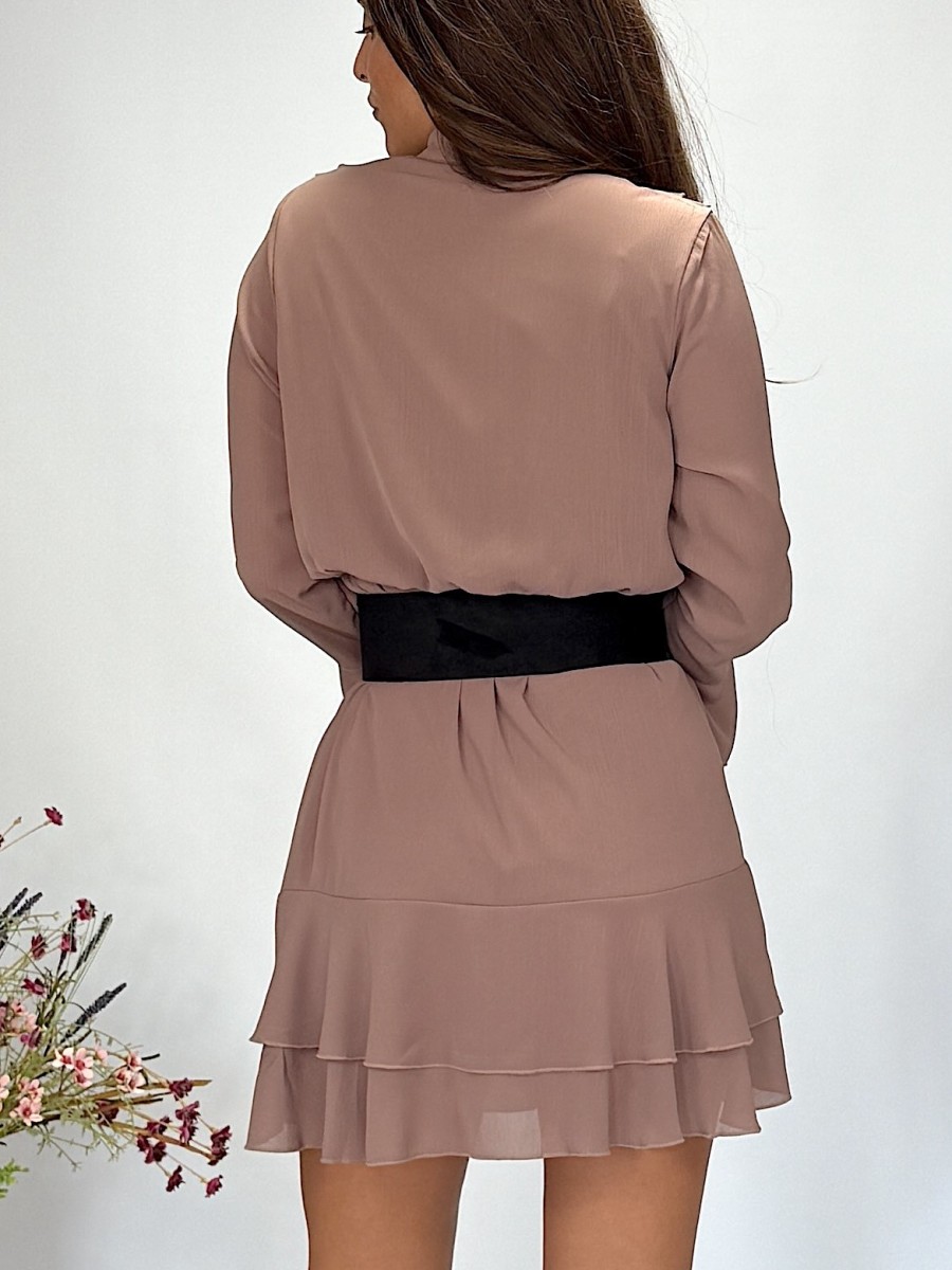 Vestido Noa taupe