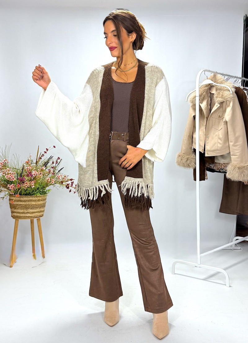 Chaqueta estilo poncho Apalaches