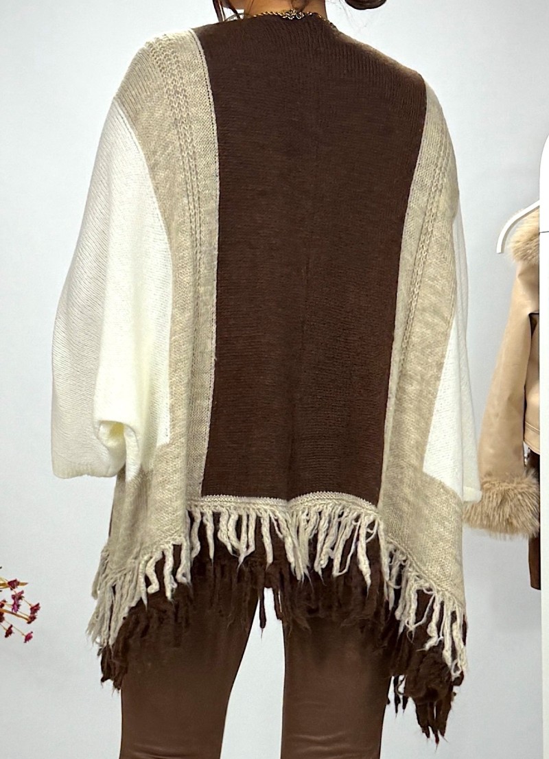 Chaqueta estilo poncho Apalaches
