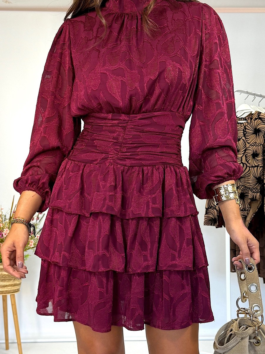 Vestido Kristen granate