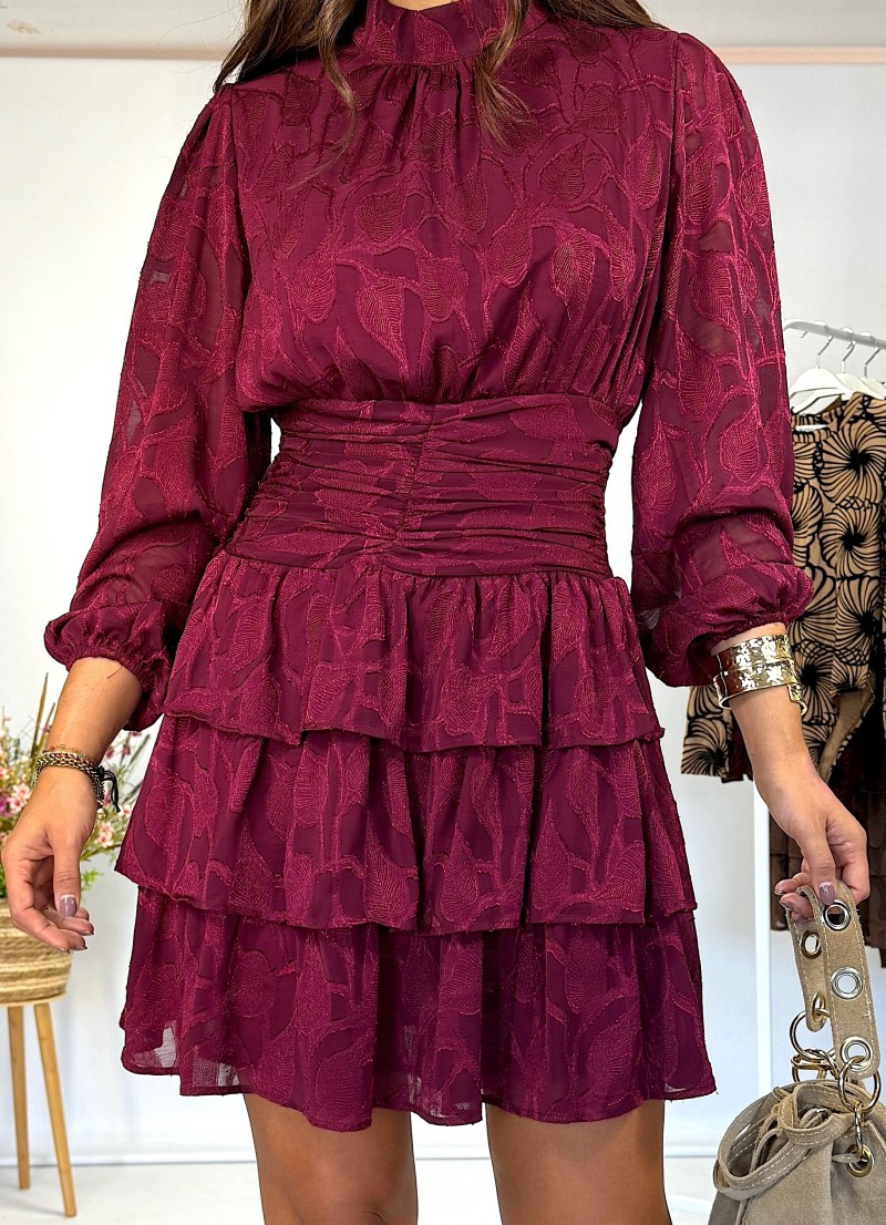 Vestido Kristen granate