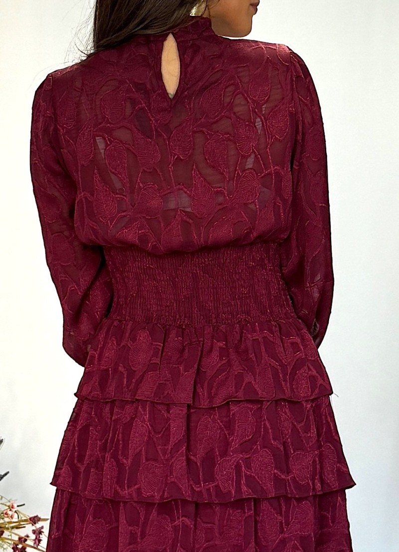 Vestido Kristen granate