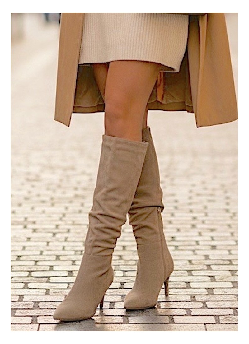 Botas Nadia beige oscuro