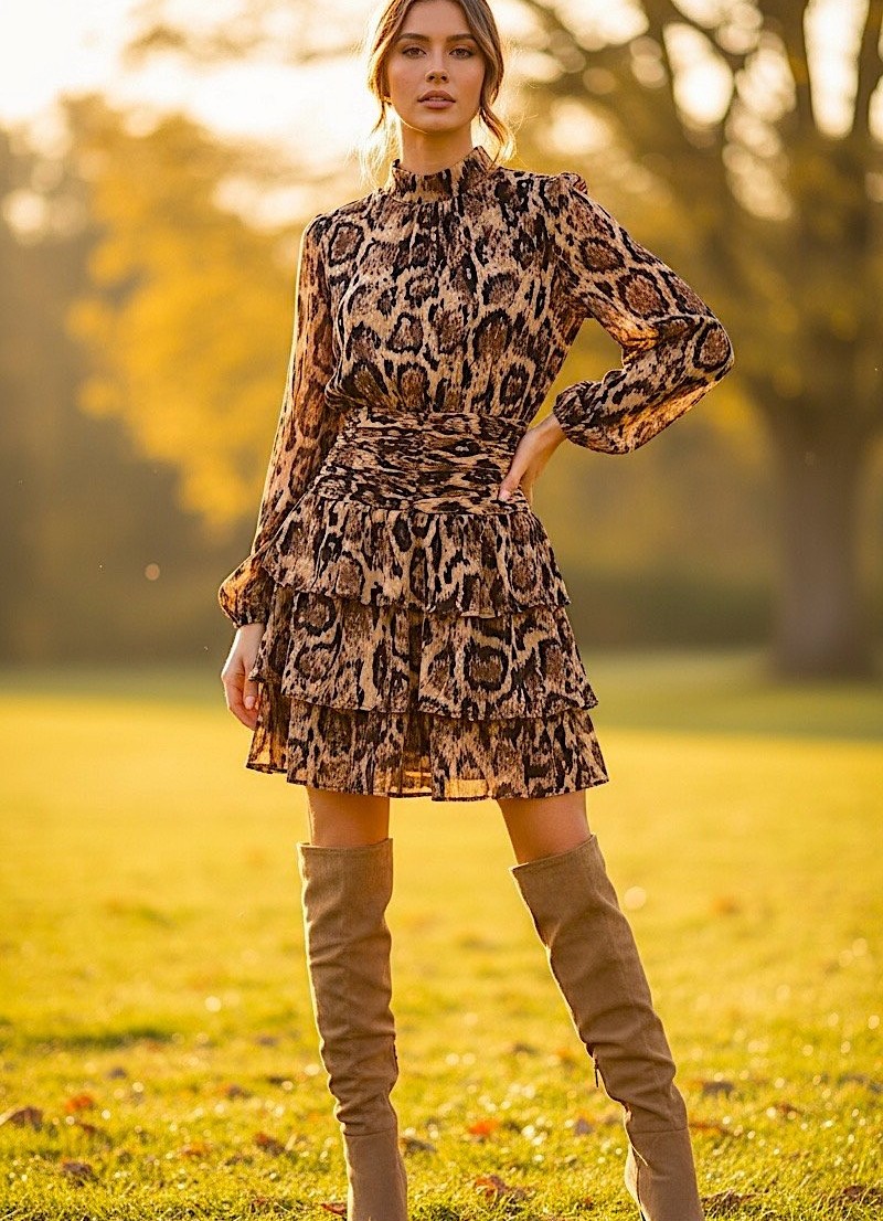 Vestido Kristen animal print