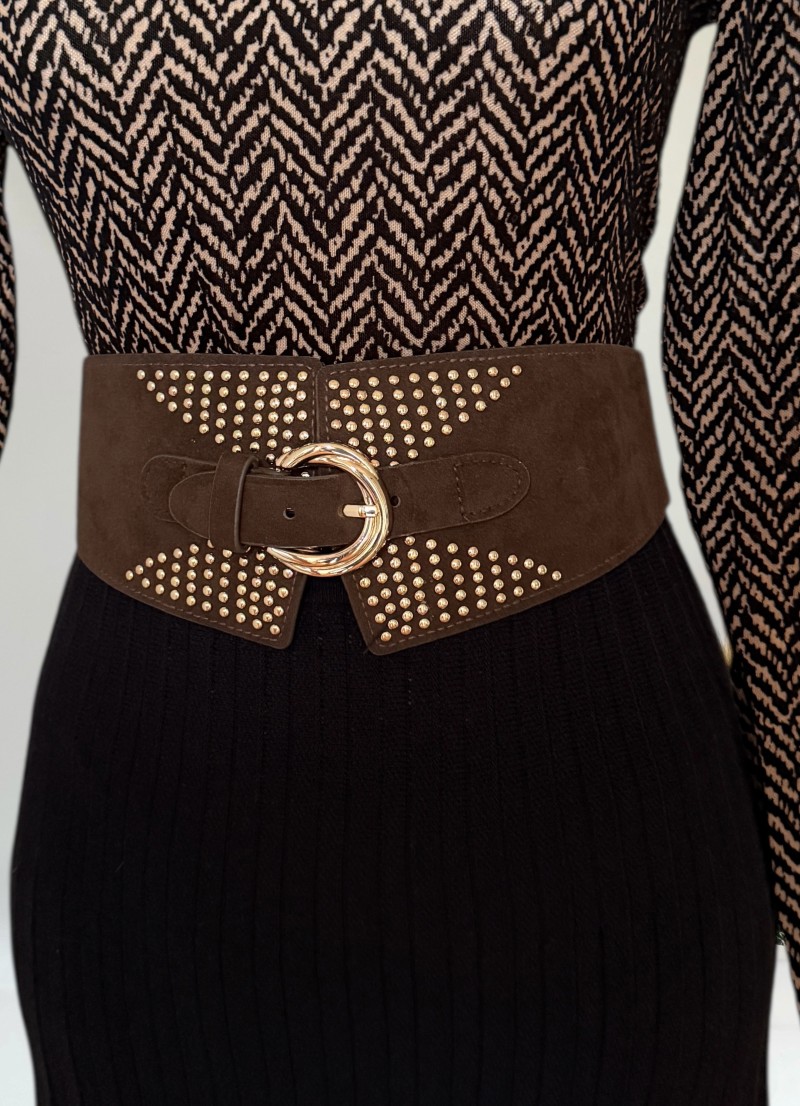 Cinturon Teide marrón chocolate