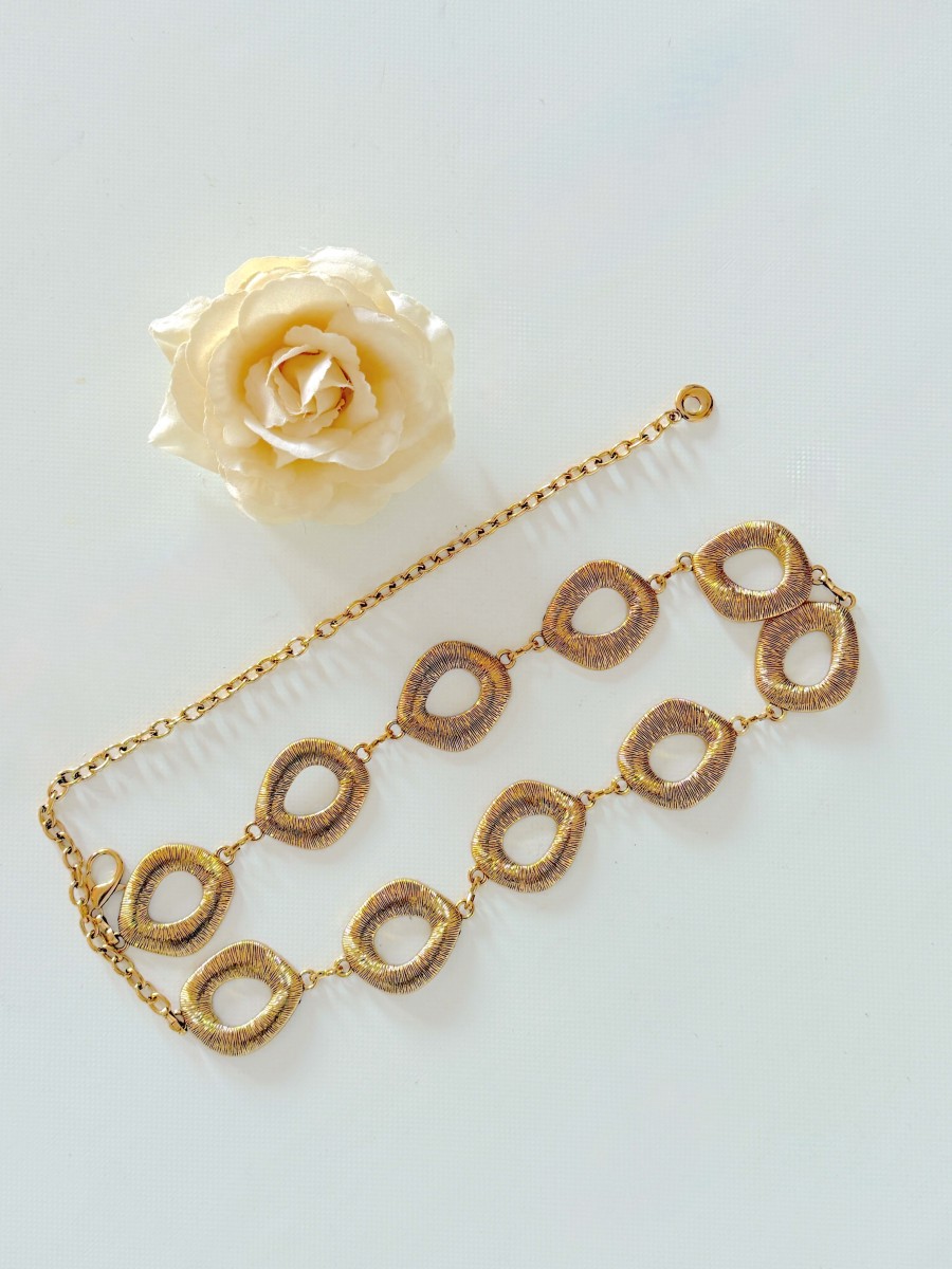 Cinturon Arandelas doradas