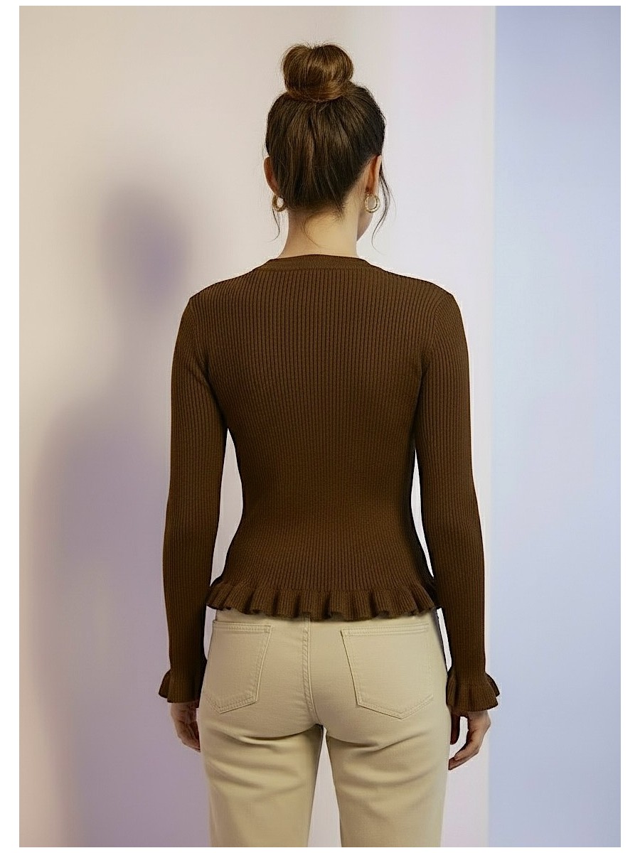 Jesey Volant marron chocolate