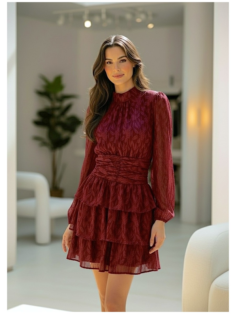 Vestido Kristen hojas grantate