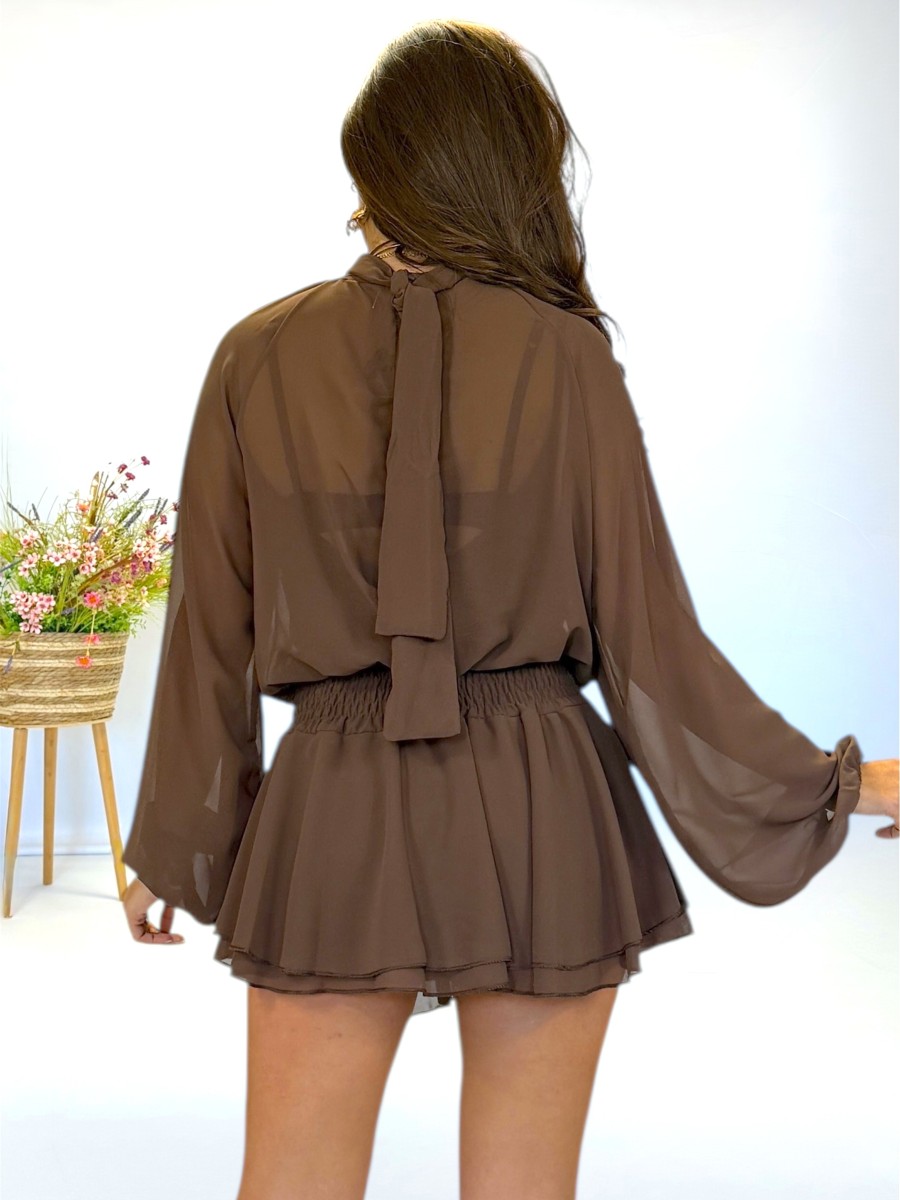 Vestido Malory marron