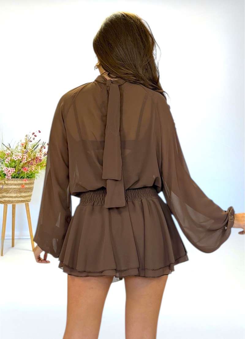 Vestido Malory marron