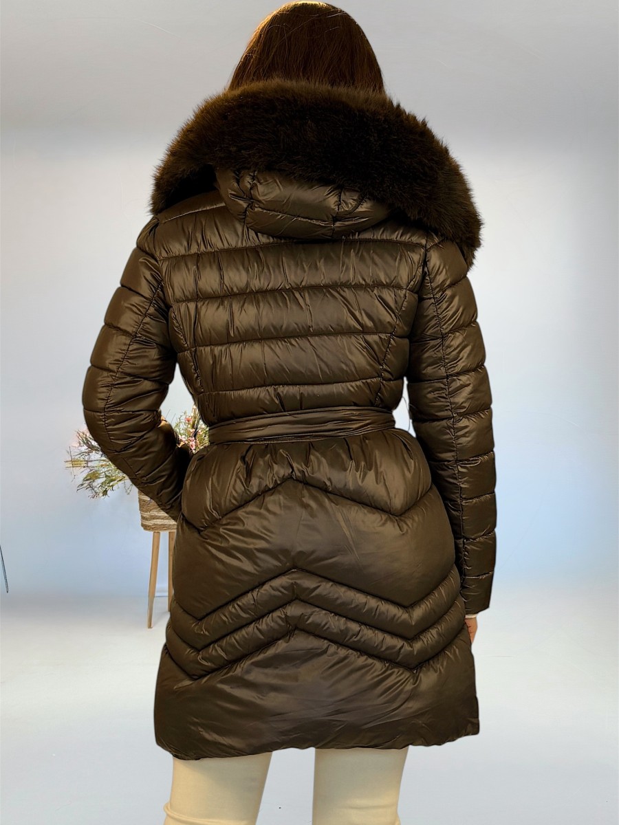 Abrigo acolchado Greta marron