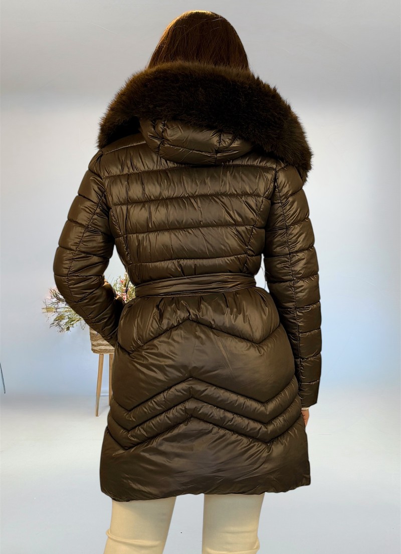 Abrigo acolchado Greta marron