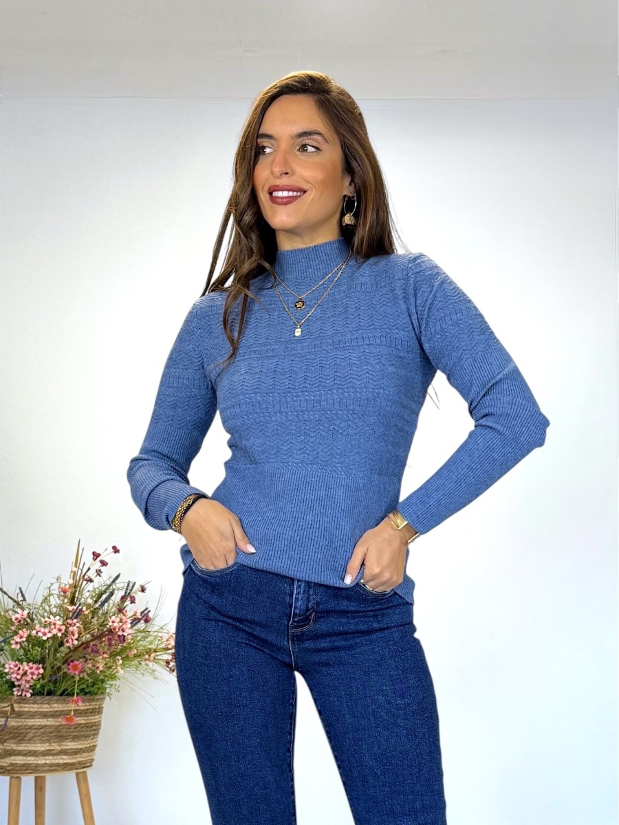 Jersey Leia azul jeans